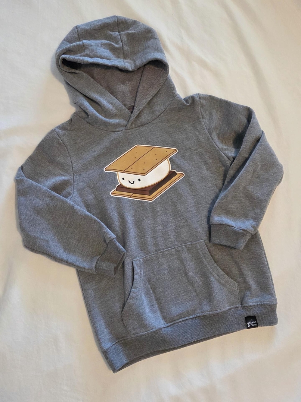 Kids Gray S'more Hoodie - Cozy Pullover Sweatshirt